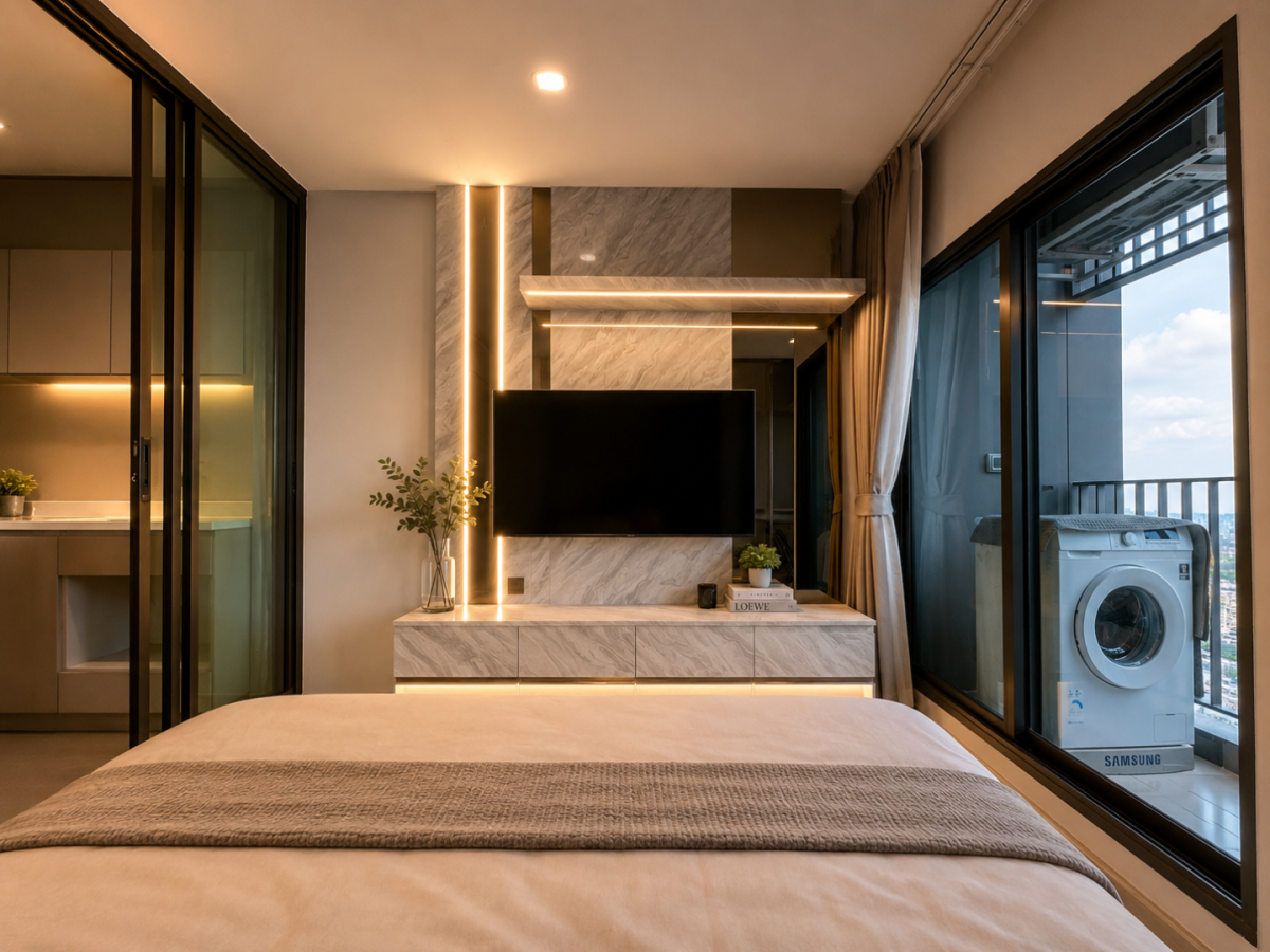 💖Life Asoke-Rama9💖🔥Studio Type ห้องแต่งสวย!!