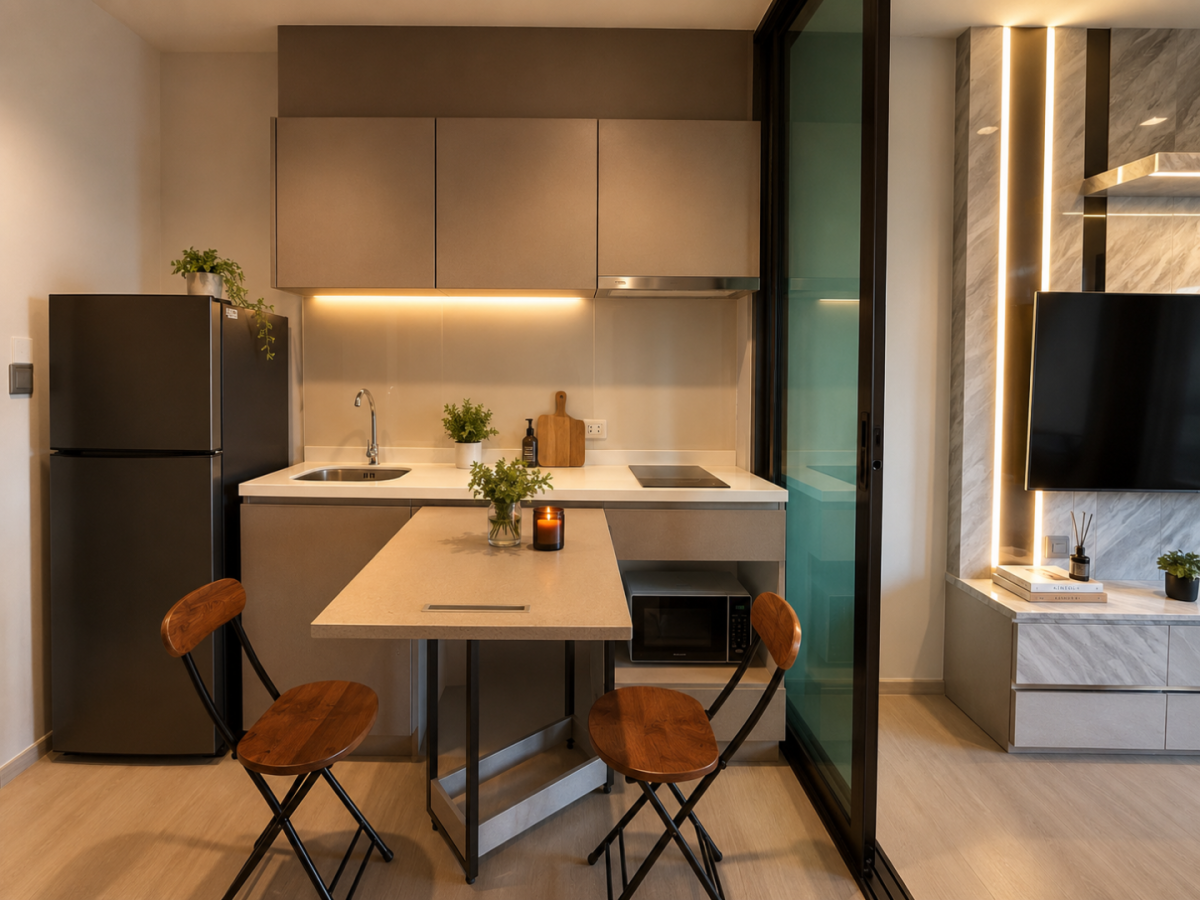 💖Life Asoke-Rama9💖🔥Studio Type ห้องแต่งสวย!!